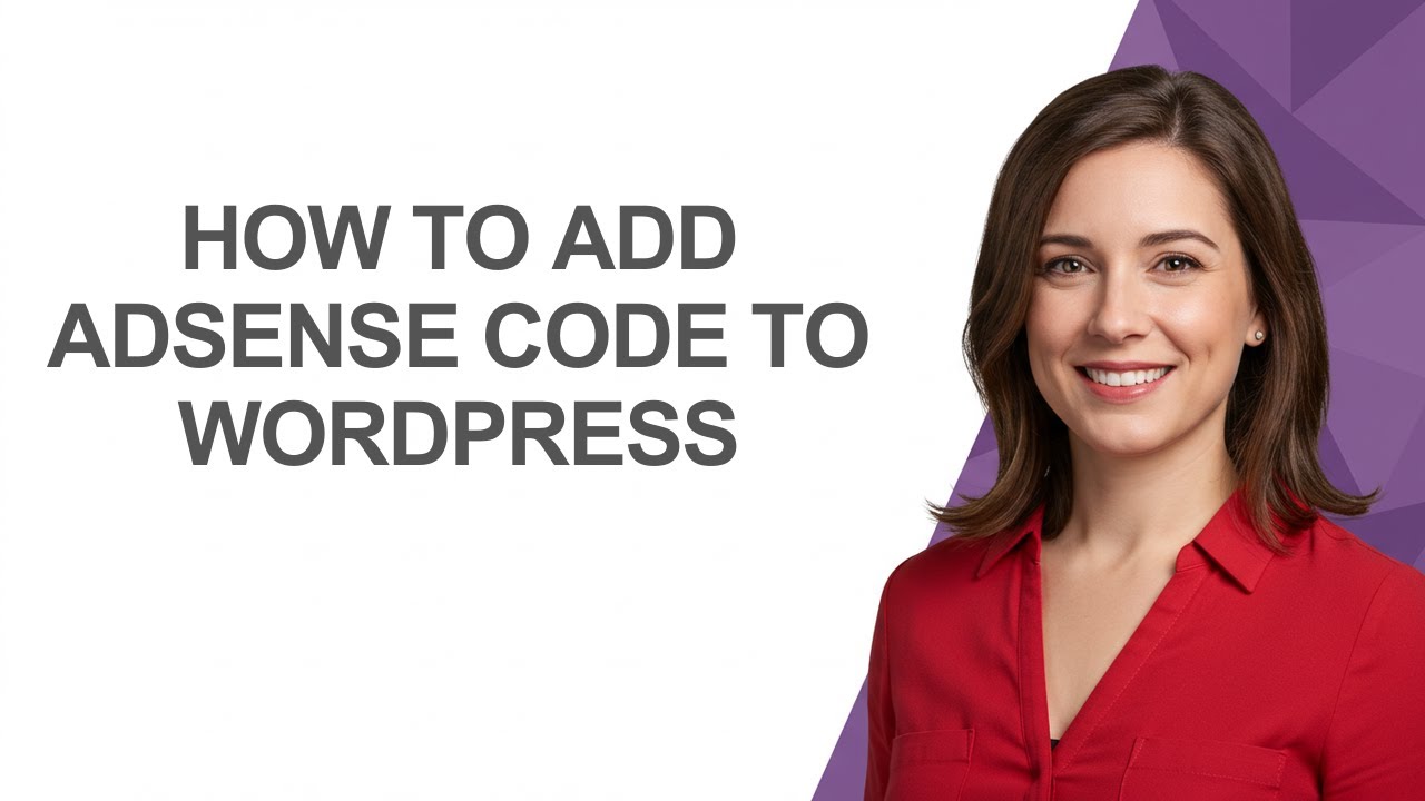 How To Add Adsense Code To Wordpress - AshleyHowTo