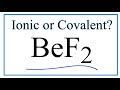 BeF2 Ionic and Covalent Nature