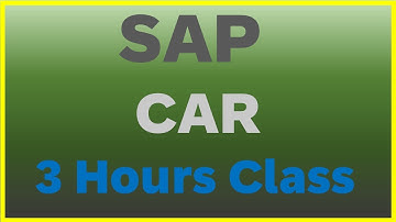 SAP CAR Online Training || SAP CAR (Customer Activity Repository) Online Training