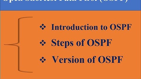 Part 33. Introduction to Open Shortest Path First (OSPF).