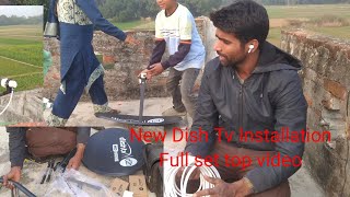 New DISH Installation Video / DISH TV HD Connection Fitting kaise kare /How to dish tv installation