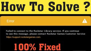 How To Fix Failed to Connect to the Rockstar Games Library Service Error - GTA V Launcher screenshot 5
