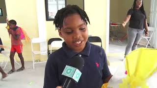 Children excited with new found skills from Kite Making Workshop