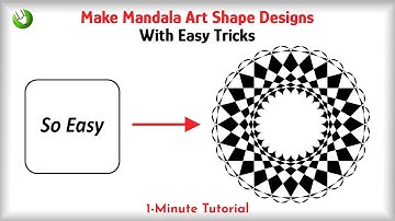 How to Create Mandala Shape Design in Coreldraw | Mandala Art Designs | CorelwaliSarkar