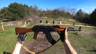 1969 Izhmash AKM POV firing AK47)