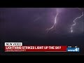 Lightning strikes light up sky in Middle TN