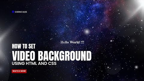 How to Add a Stunning Video Background with HTML & CSS - Step-by-Step Tutorial Under 6 minutes