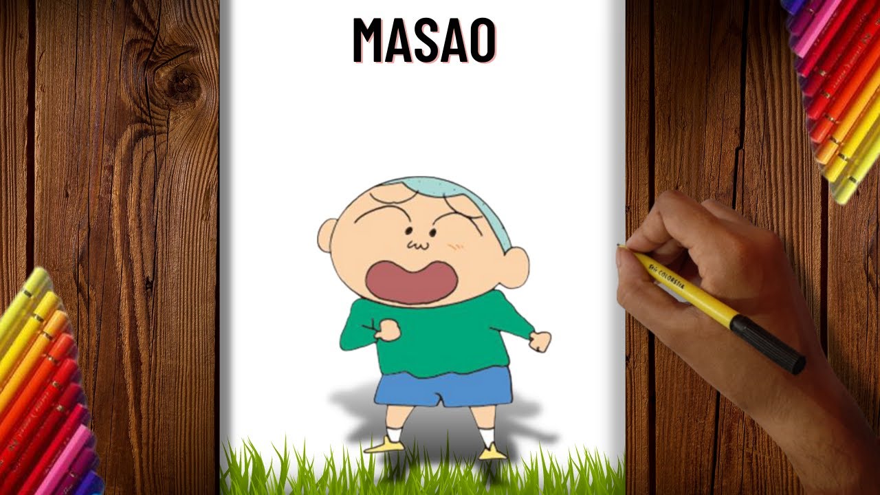 How to draw Masao from Crayon Shin Chan for Kids