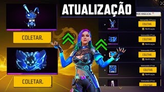 EVENTO DA ATUALIZAÇÃO, NOVO EMOTE, COELHO AZUL, MUDANÇA NA MOCO - NOVIDADES DA ATUALIZAÇÃO FREE FIRE