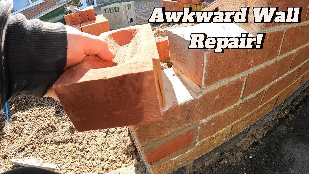 How I Repaired a Garden Wall! - YouTube