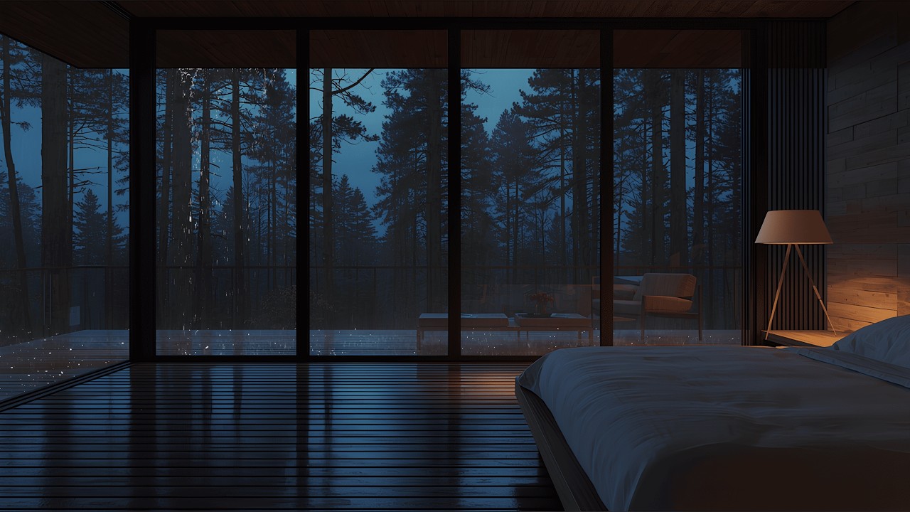 Rain on the Window 🌧️ Soft Piano at Night | 10 Hours