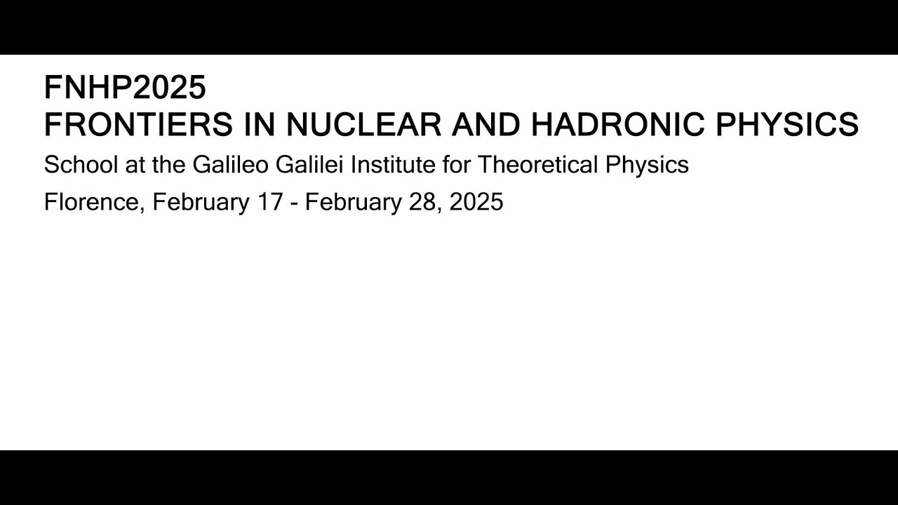 FENG KUN GUO: "Exotic hadrons" - lecture III - YouTube
