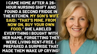 I came home after a 26-hour nursing shift and found a second fridge in the kitchen. My son’s wife...