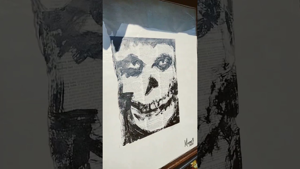 Watch Just finished and framed this Misfits Painting on Vintage Book Page- Please Subscribe on YouTube Watch Just finished and framed this Misfits Painting on Vintage Book Page- Please Subscribe on YouTube