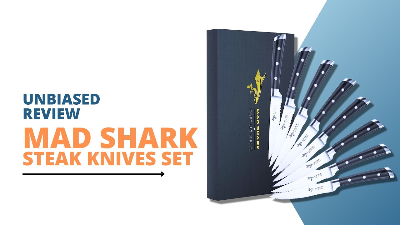 MAD SHARK Steak Knives Set Review, The Secret to Effortless Slicing