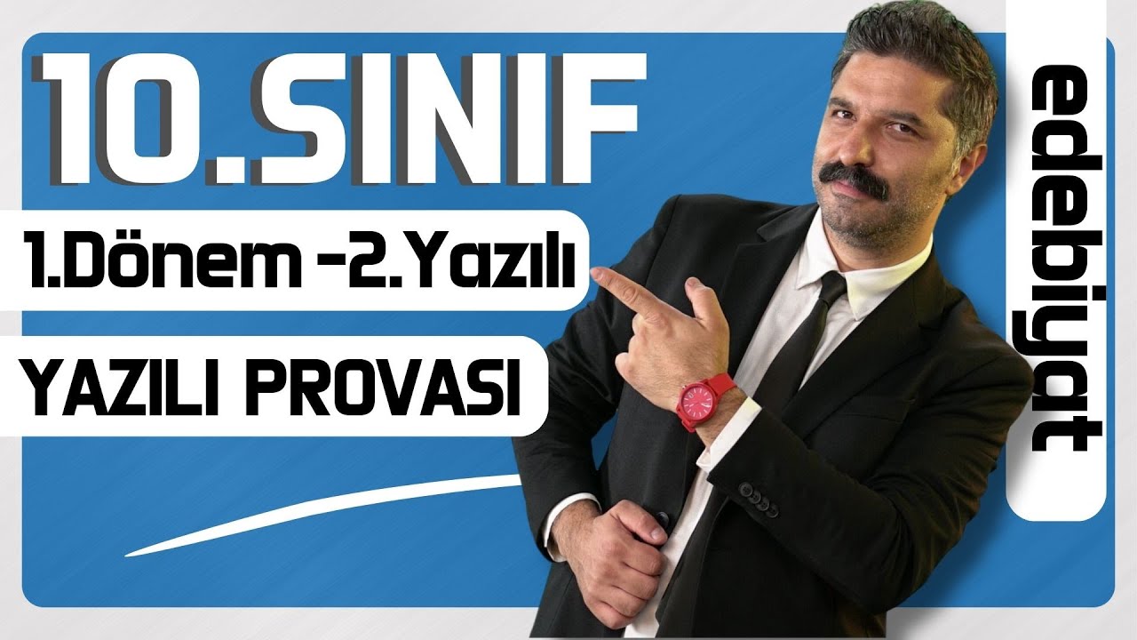 10.SINIF | 1.Dönem - 2.Yazılı Provası | Türk Dili ve Edebiyatı | RÜŞTÜ HOCA