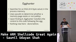 Hack.lu 2018: Make ARM Shellcode Great Again - Saumil Udayan Shah