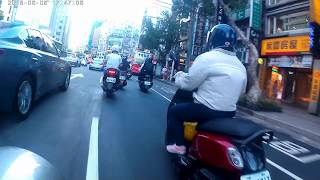 20180608 174555A台北市和平西路一段  廈門街與重慶南路間 往西方向 路經機車車禍現場