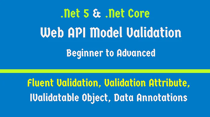 Web Api Model validation | .Net 5 | Asp.net Core