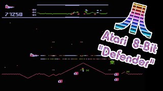 Atari 8-Bit Game Play, Defender