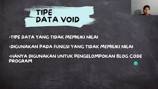 TIPE DATA, IDENTIFIER DAN OPERATOR PEMROGRAMAN