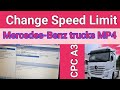 Change speed limit in Mercedes-Benz trucks MP4 Xentry DAS