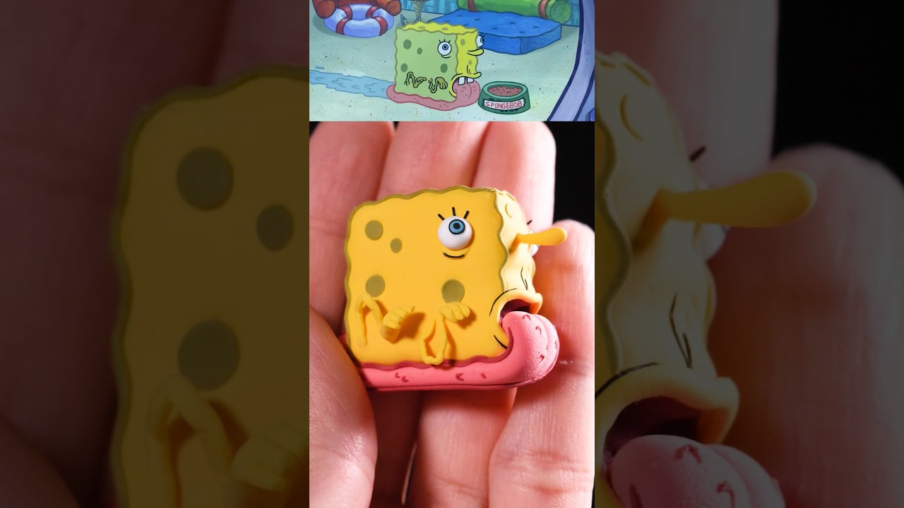 Делаю мем с Губкой Бобом УлиткоШтанами из глины!