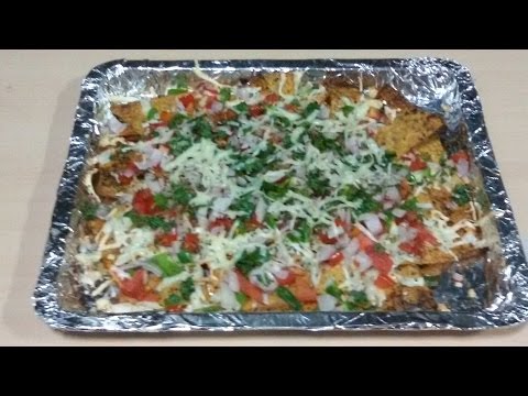 Min Cheesy Veg Nachos Recipe Nachos Supreme-11-08-2015