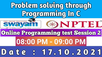 Problem solving through Programming In C : Online Programming test - Session 2