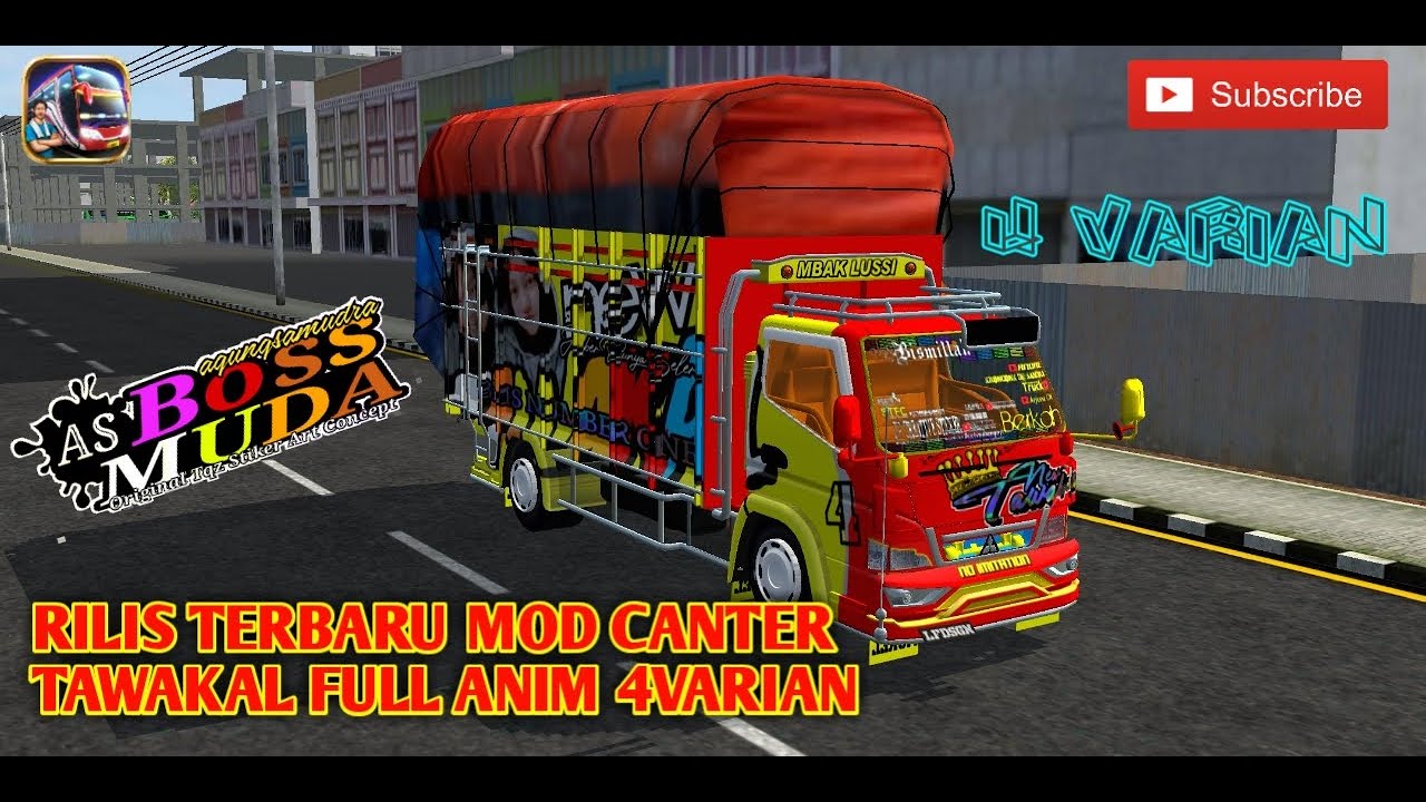 RILIS KEMBALI MOD TRUK CANTER TAWAKAL  FULL ANIM 4VARIAN 