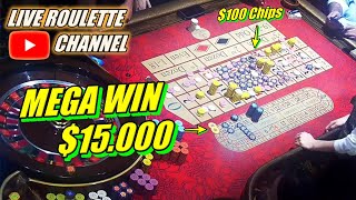 🔴LIVE ROULETTE | 💰 MEGA WIN 💲15.000 In Vegas Casino 🎰 $100 Chips Inside Exclusive ✅ 2023-10-26