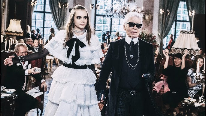 Cara Delevingne Stuns As Karl Lagerfeld's Leading Lady In Chanel Couture