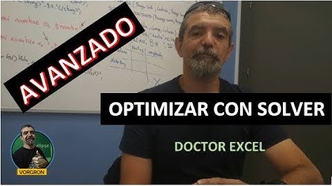 Ejemplo de optimización con Solver -  Maximizar en Excel