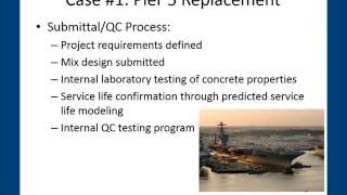 Submittal and QC/QA Reports to Meet Project Service Life Performance Requirements