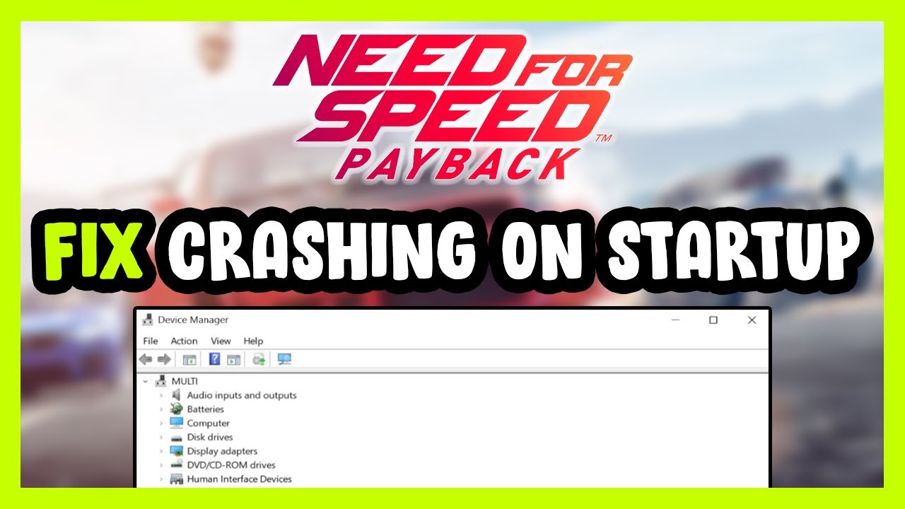 How to FIX Need for Speed Payback Crashing on Startup! - YouTube