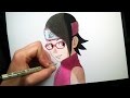 Sarada Uchiha speed drawing