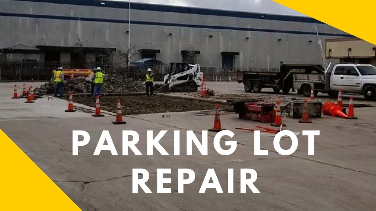 Houston Parking Lot Repair 2816071414 Concrete Company YouTube