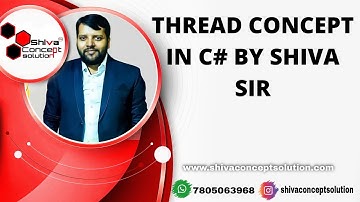 MultiThreading Concept in C# by Shiva Sir in Hindi
