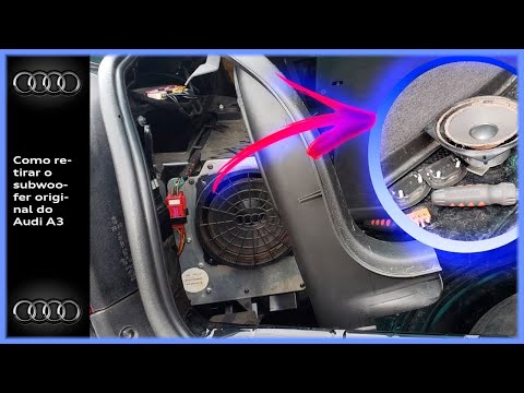 Audi A3 | Como retirar SUBWOOFER original 《Estava detonado》