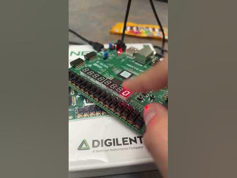 seven segment display with FPGA - YouTube