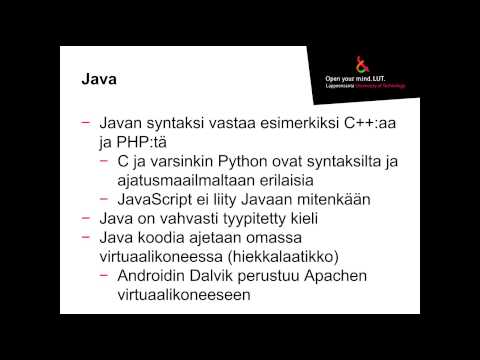 Video: Miksi javassa käytetään periytymistä?