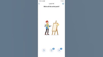 Easy game level 199 What will the artist paint walkthrough solution