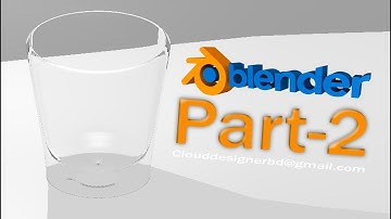 Blender Basic Tutorial | Part 2 | Making a 3D Glass Real | CloudDesigner