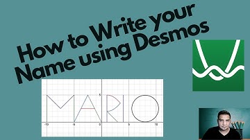 How to create your name on Desmos using parent functions