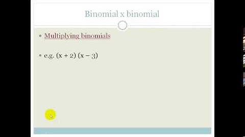Lesson 4 multiplying monomials, binomials and trinomials