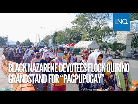 Black Nazarene devotees flock Quirino Grandstand for “pagpupugay”