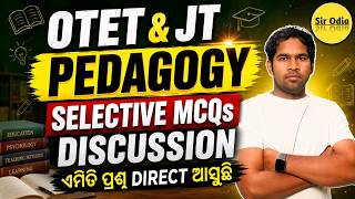 OTET & JT Pedagogy Important MCQs Discussion | Most Expected Questions | By - Sujit Sir