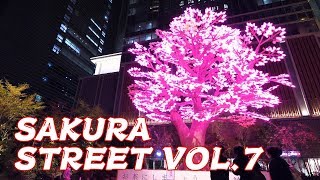 TOKYO NIHONBASHI HIDDEN CHERRY BLOSSOMS NIGHT SPOT 2019 - 4K 60FPS HDR