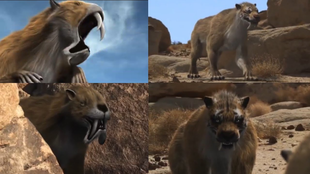 Life After Dinosaurs [2008] - Thylacosmilus and Smilodon Screen Time