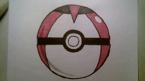 how to draw the Timer Ball Pokemon Pokeball Go 3D Easy Doodle Sketch Step By Tutorial Iphone Game